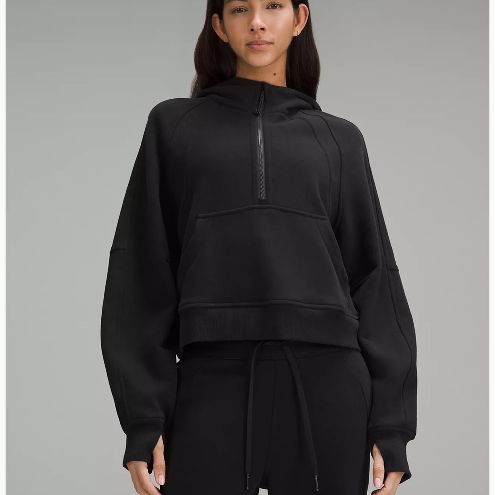 Lululemon Black Scuba Half Zip